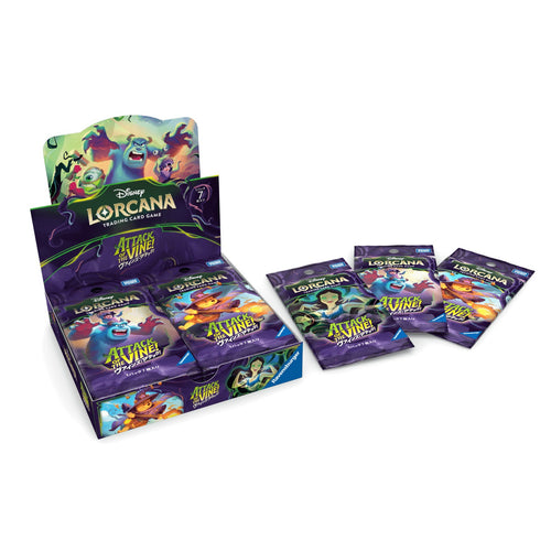 Disney Lorcana Attack of the Vine! Japanese booster box, box and packs