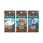 Disney Lorcana Azurite Sea Japanese booster box, the three pack designs