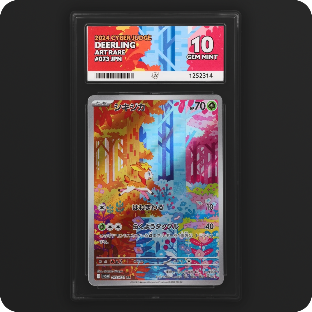 Deerling 073/071 Cyber Judge Ace Grading 10 — front of the graded slab