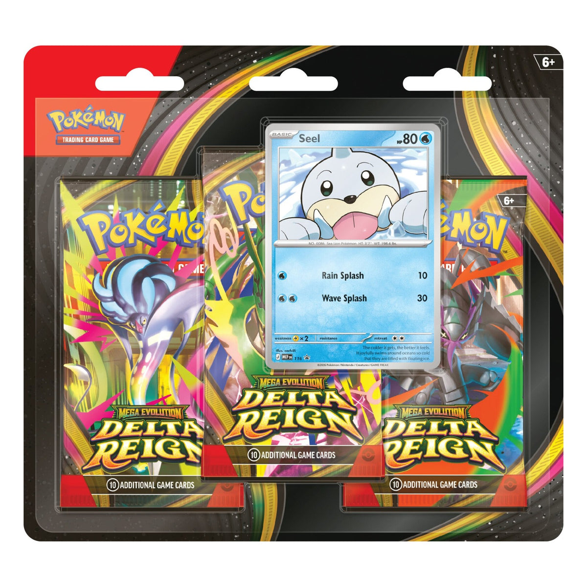 Pokemon TCG Delta Reign 3 Pack Blister - Seel