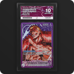 Donquixote Doflamingo OP14-060 The Azure Sea's Seven Ace Grading 10 — front of the graded slab