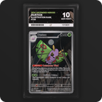 Dustox 220/217 Ascended Heroes Ace Grading 10, front of the graded slab