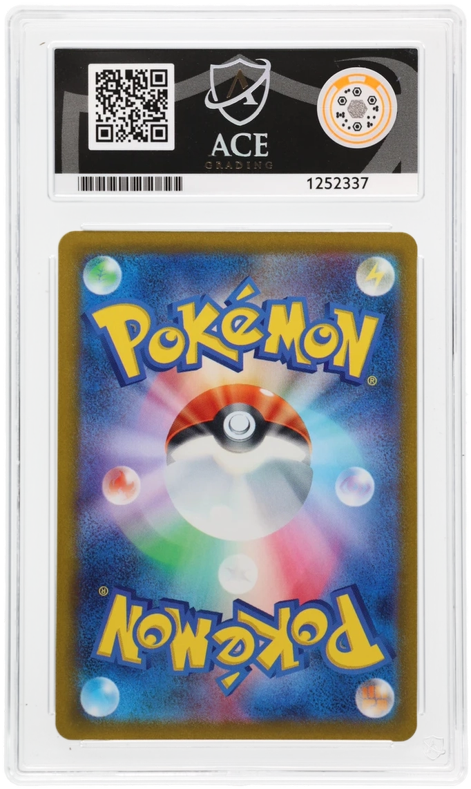 Eevee 031/SV-P Promo Ace Grading 10, close-up back view of the certified slab