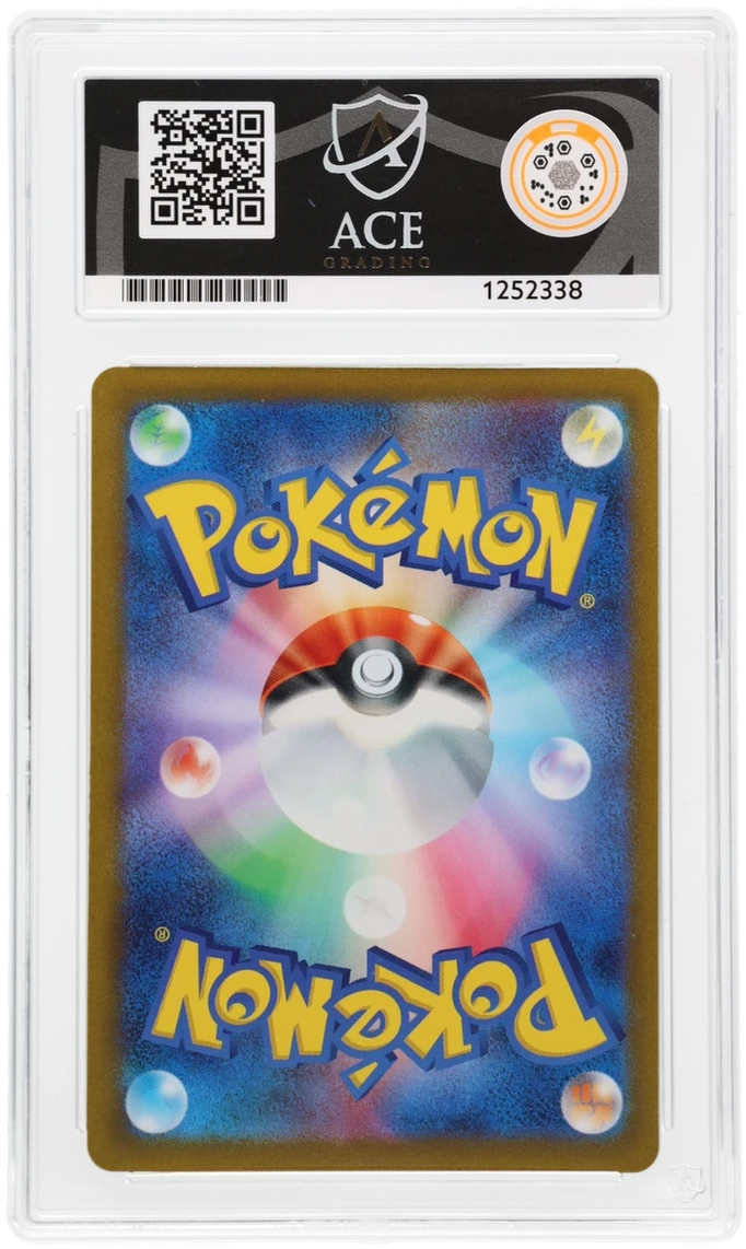 Eevee 031/SV-P Promo Ace Grading 10, close-up back view of the certified slab