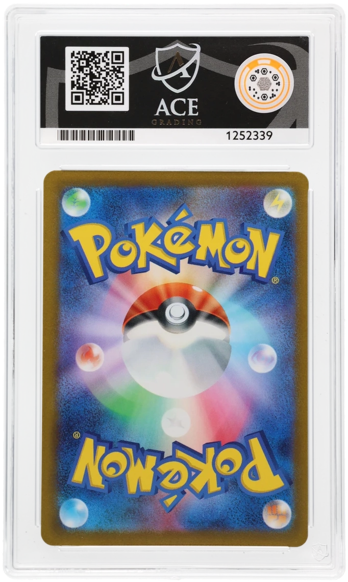 Eevee 031/SV-P Promo Ace Grading 10, close-up back view of the certified slab