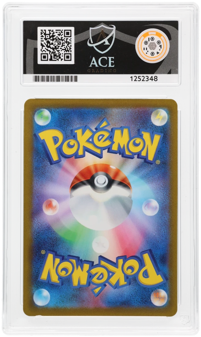 Eevee 031/SV-P Promo Ace Grading 10, close-up back view of the certified slab