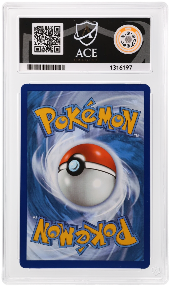 Flying Pikachu VMAX 007/025 Celebrations Ace Grading 10 — close-up back view of the certified slab