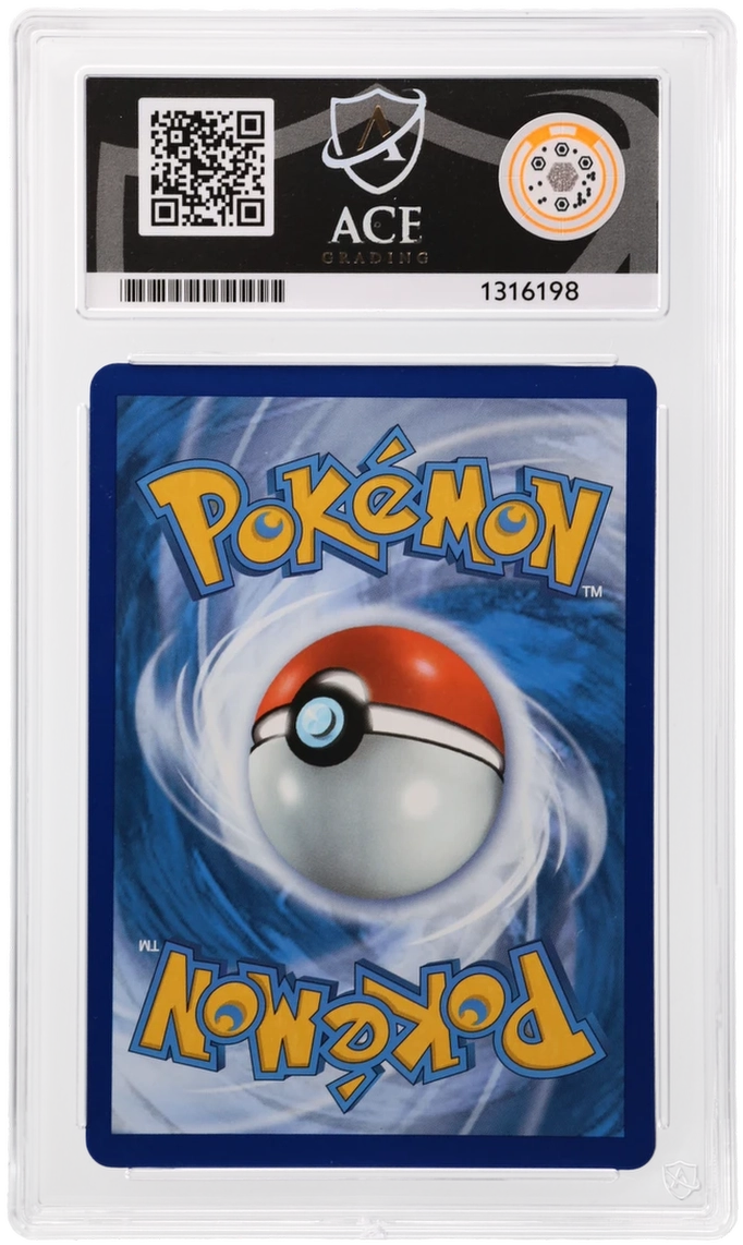 Flying Pikachu VMAX 007/025 Celebrations Ace Grading 9 — close-up back view of the certified slab
