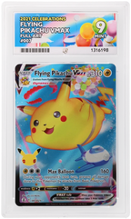 Flying Pikachu VMAX 007/025 Celebrations Ace Grading 9 — close-up front view of the certified slab