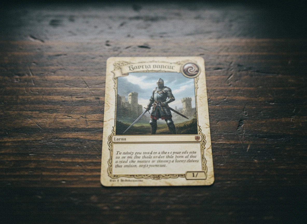 Labelled diagram showing all parts of a Magic: The Gathering card