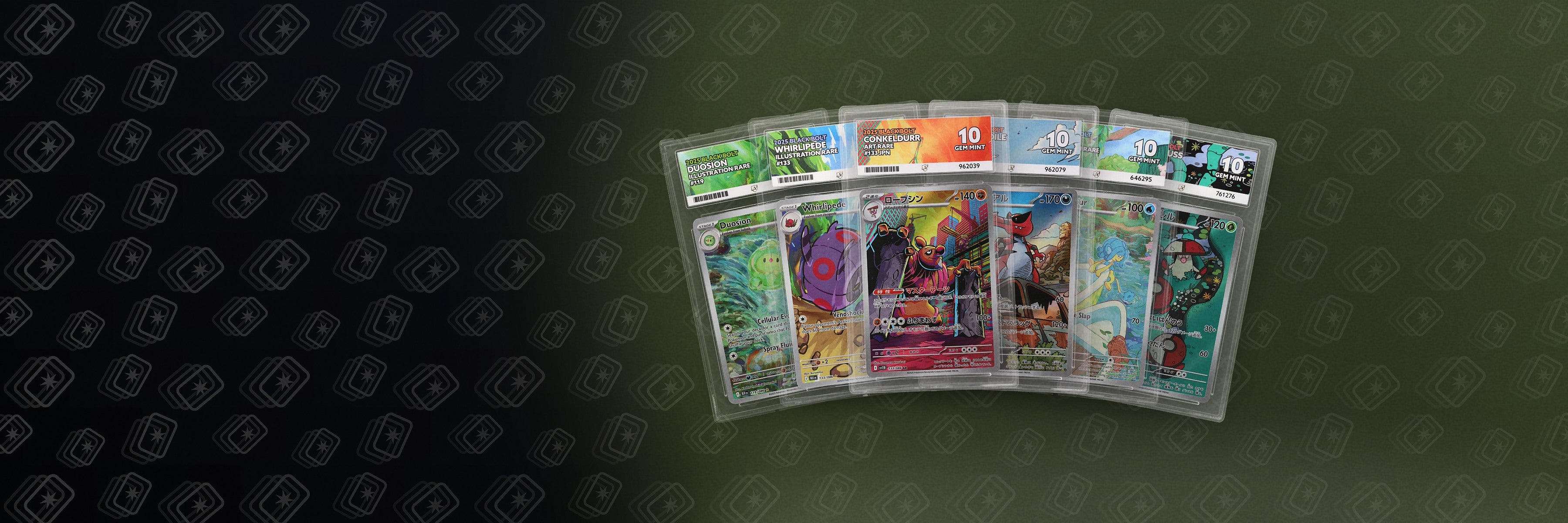 Black Bolt and White Flare Graded Cards