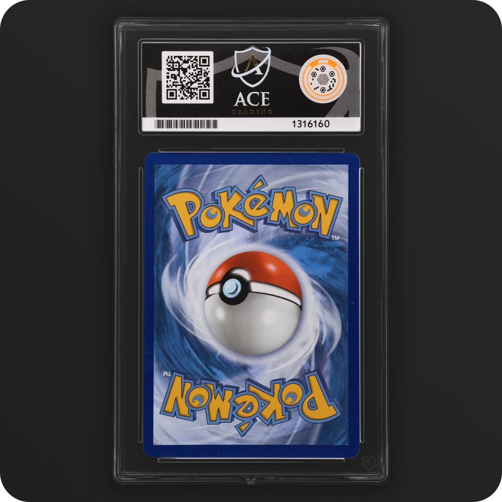 Houndstone 145/132 Mega Evolution Ace Grading 10 — back of the graded slab