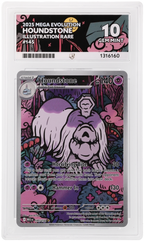 Houndstone 145/132 Mega Evolution Ace Grading 10 — close-up front view of the certified slab