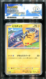 Pokemon - Japanese Gym Card Promo - Pikachu - 197/SV-P - Ace Grading - Grade 10 Mint
