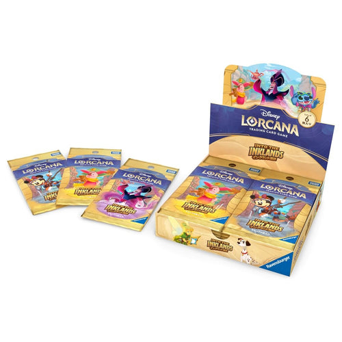 Disney Lorcana Into the Inklands Japanese booster box, box and packs