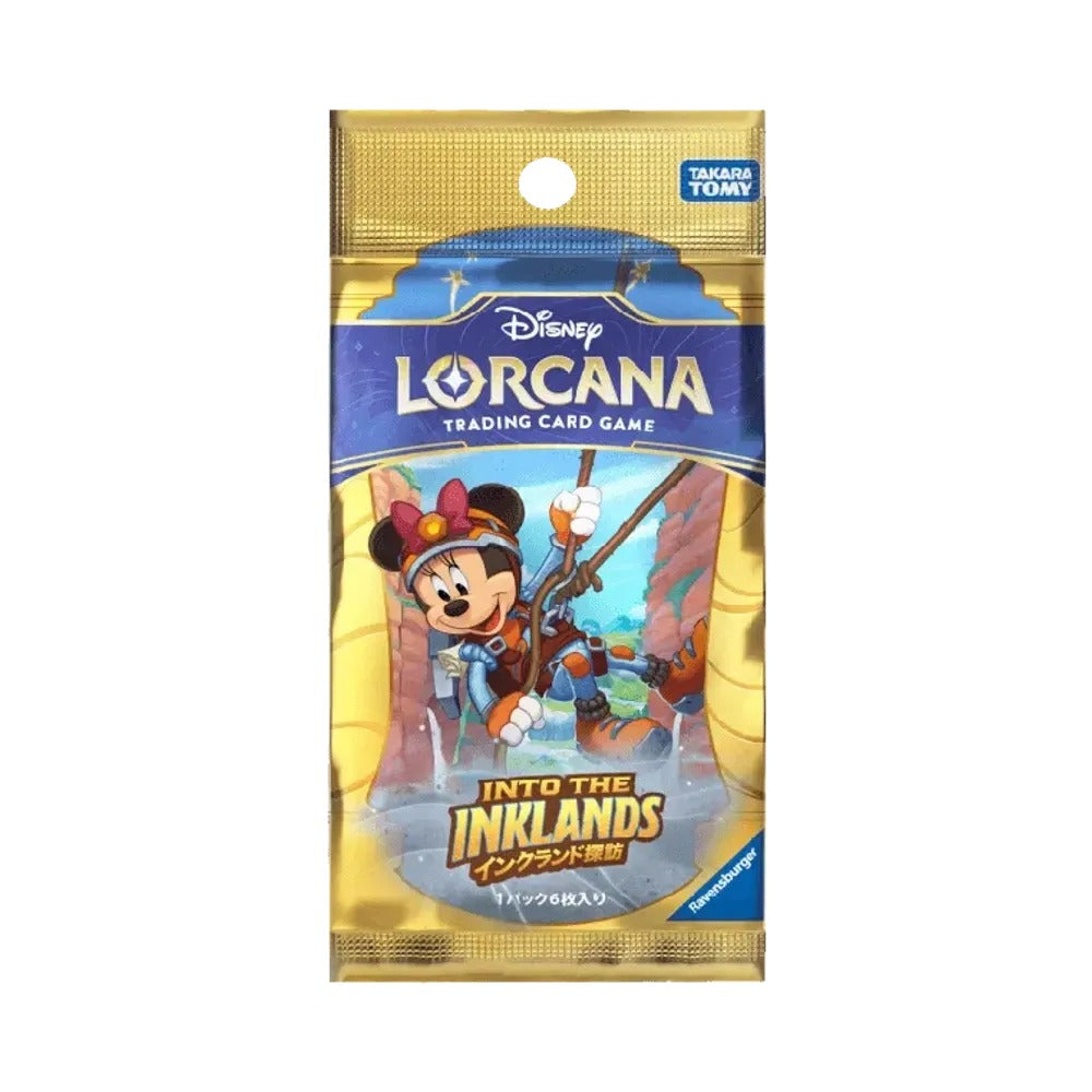 Disney Lorcana Into the Inklands Japanese booster box, Minnie pack