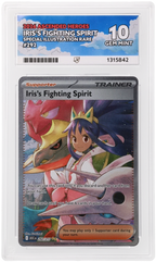 Iris’s Fighting Spirit 292/217 Ascended Heroes Ace Grading 10, close-up front view of the certified slab