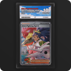 Iris’s Fighting Spirit 292/217 Ascended Heroes Ace Grading 10, front of the graded slab