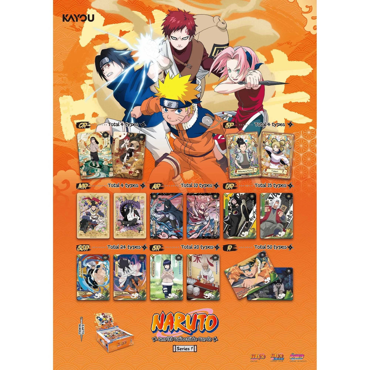 Naruto Smriti: Earth Scroll Display Box (24 Packs)