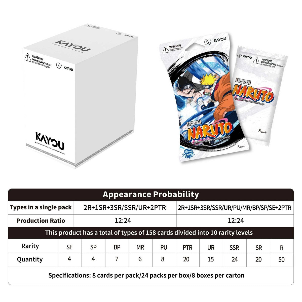 Naruto Smriti: Heaven Scroll Display Box (24 Packs)