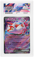 Latias ex 032/M-P Promo Ace Grading 10, close-up front view of the certified slab