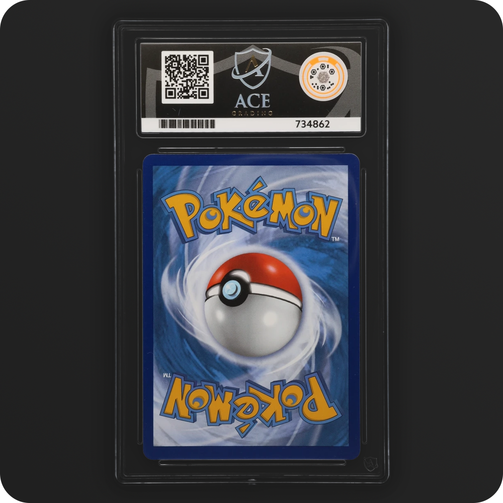 Leafeon VSTAR SWSH195 Black Star Promo Ace Grading 10 — back of the graded slab