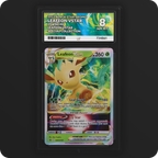 Leafeon VSTAR SWSH195 Black Star Promo Ace Grading 8 — front of the graded slab