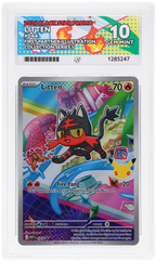 Litten 044 Black Star Promo Ace Grading 10 — close-up front view of the certified slab
