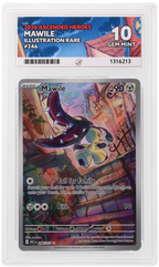 Mawile 246/217 Ascended Heroes Ace Grading 10, close-up front view of the certified slab