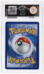 Mega Audino ex 253/217 Ascended Heroes Ace Grading 10, close-up back view of the certified slab