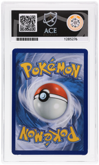 Mega Charizard Y ex 022/217 Ascended Heroes Ace Grading 10, close-up back view of the certified slab