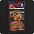 Mega Charizard Y ex 022/217 Ascended Heroes Ace Grading 10, front of the graded slab