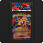 Mega Charizard Y ex 022/217 Ascended Heroes Ace Grading 10, front of the graded slab