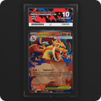 Mega Charizard Y ex 022/217 Ascended Heroes Ace Grading 10, front of the graded slab
