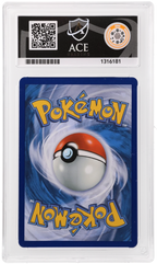 Mega Charizard Y ex 022/217 Ascended Heroes Ace Grading 10, close-up back view of the certified slab
