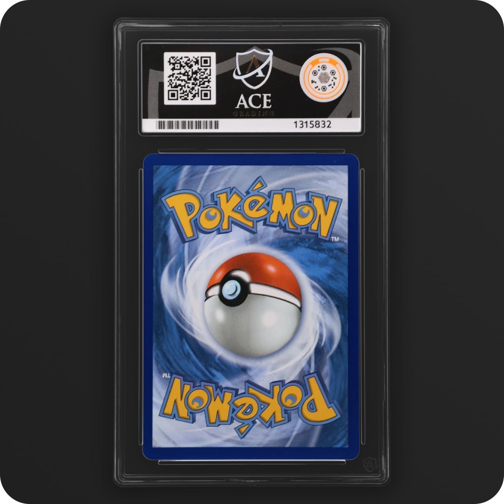 Mega Dragonite ex 152/217 Ascended Heroes Ace Grading 5, back of the graded slab