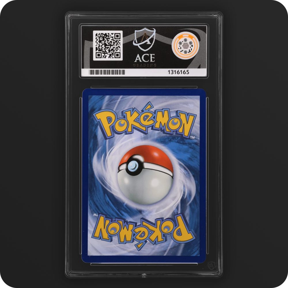 Mega Eelektross ex 266/217 Ascended Heroes Ace Grading 10, back of the graded slab