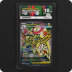 Mega Eelektross ex 266/217 Ascended Heroes Ace Grading 10, front of the graded slab