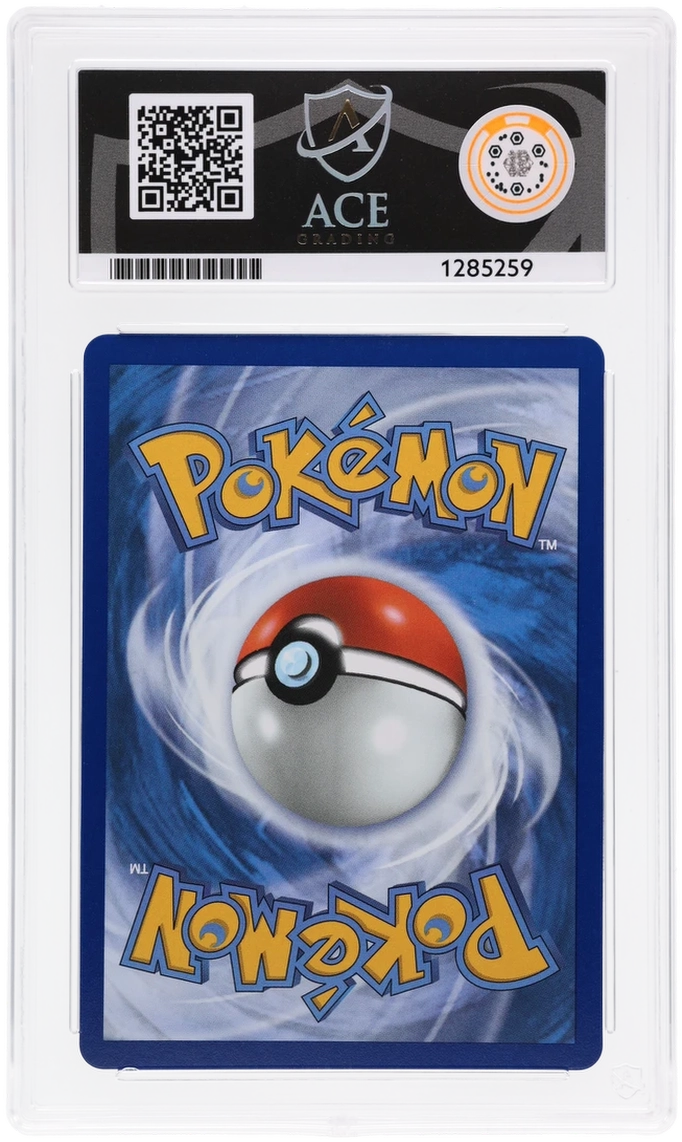 Mega Gardevoir ex 032 Black Star Promo Ace Grading 10 — close-up back view of the certified slab