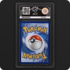 Mega Hawlucha ex 268/217 Ascended Heroes Ace Grading 10, back of the graded slab