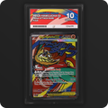 Mega Hawlucha ex 268/217 Ascended Heroes Ace Grading 10, front of the graded slab