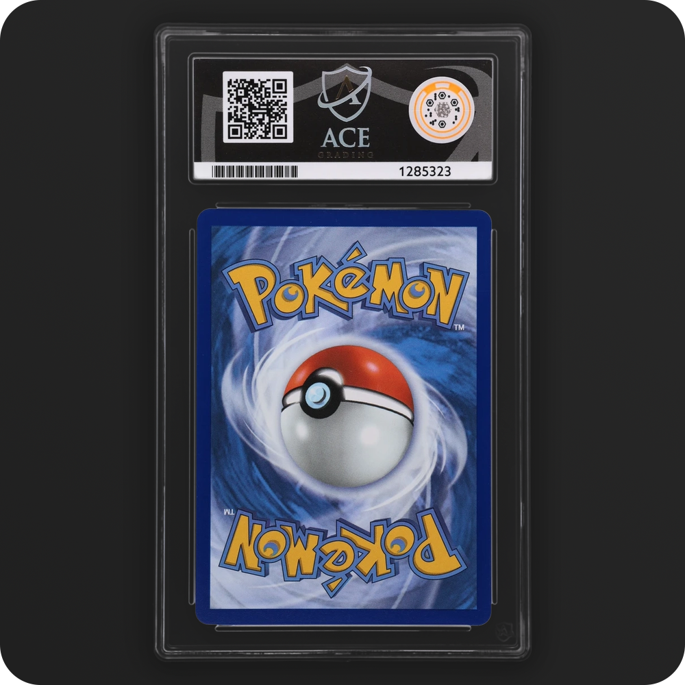 Mega Lucario ex 033 Black Star Promo Ace Grading 10 — back of the graded slab