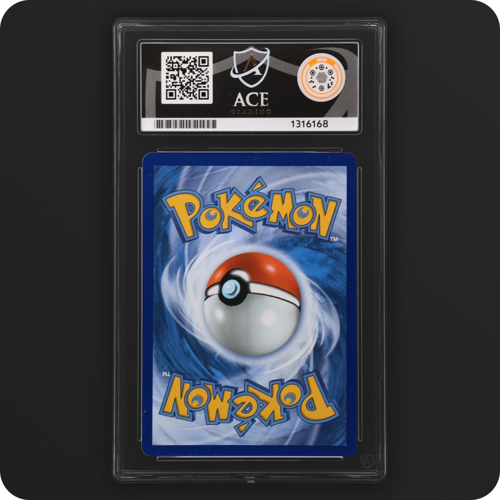 Mega Lucario ex 033 Black Star Promo Ace Grading 10 — back of the graded slab