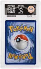 Mega Lucario ex 033 Black Star Promo Ace Grading 10 — close-up back view of the certified slab