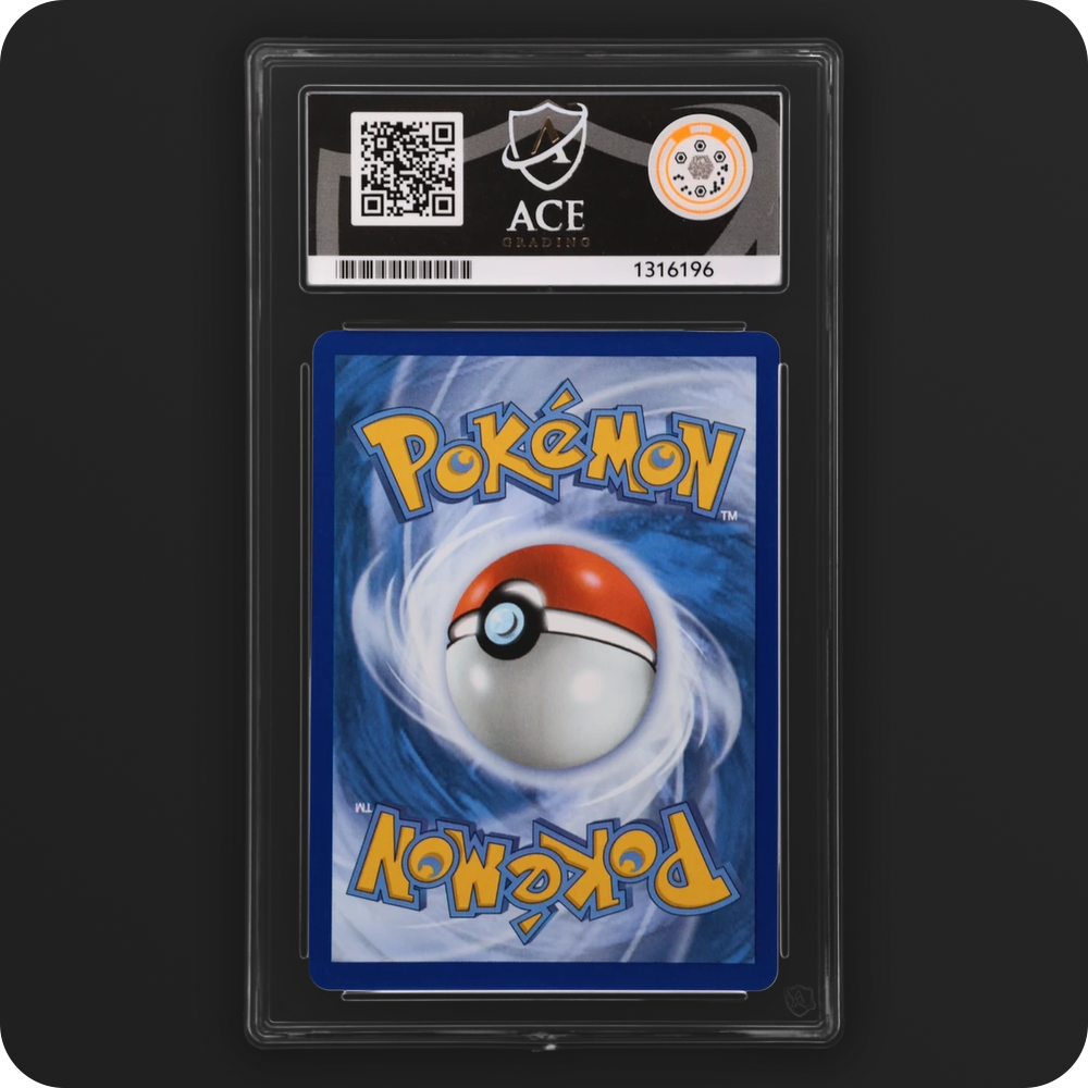 Mega Lucario ex 033 Black Star Promo Ace Grading 10 — back of the graded slab