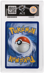 Mega Lucario ex 033 Black Star Promo Ace Grading 9 — close-up back view of the certified slab