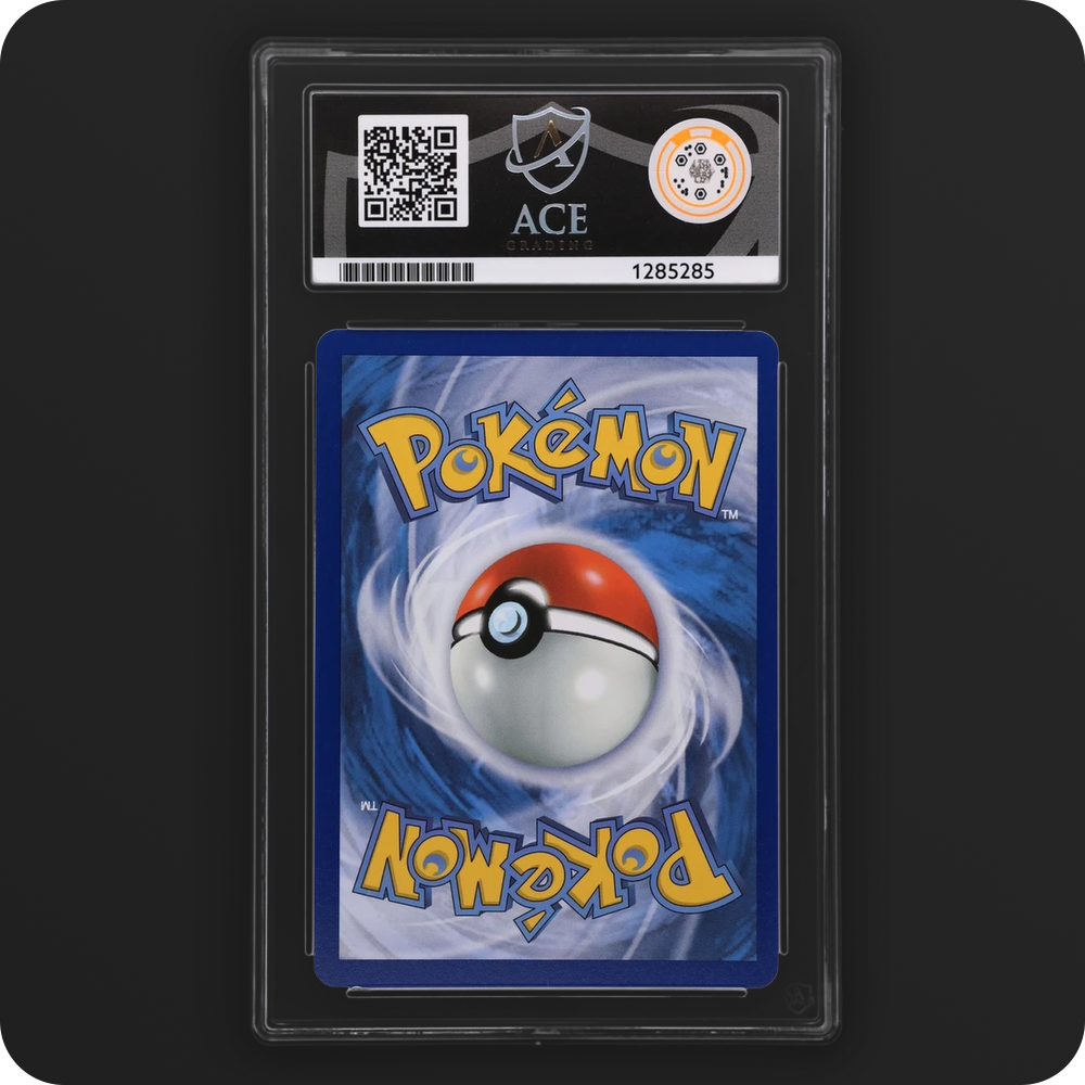 Mega Scrafty ex 270/217 Ascended Heroes Ace Grading 10, back of the graded slab