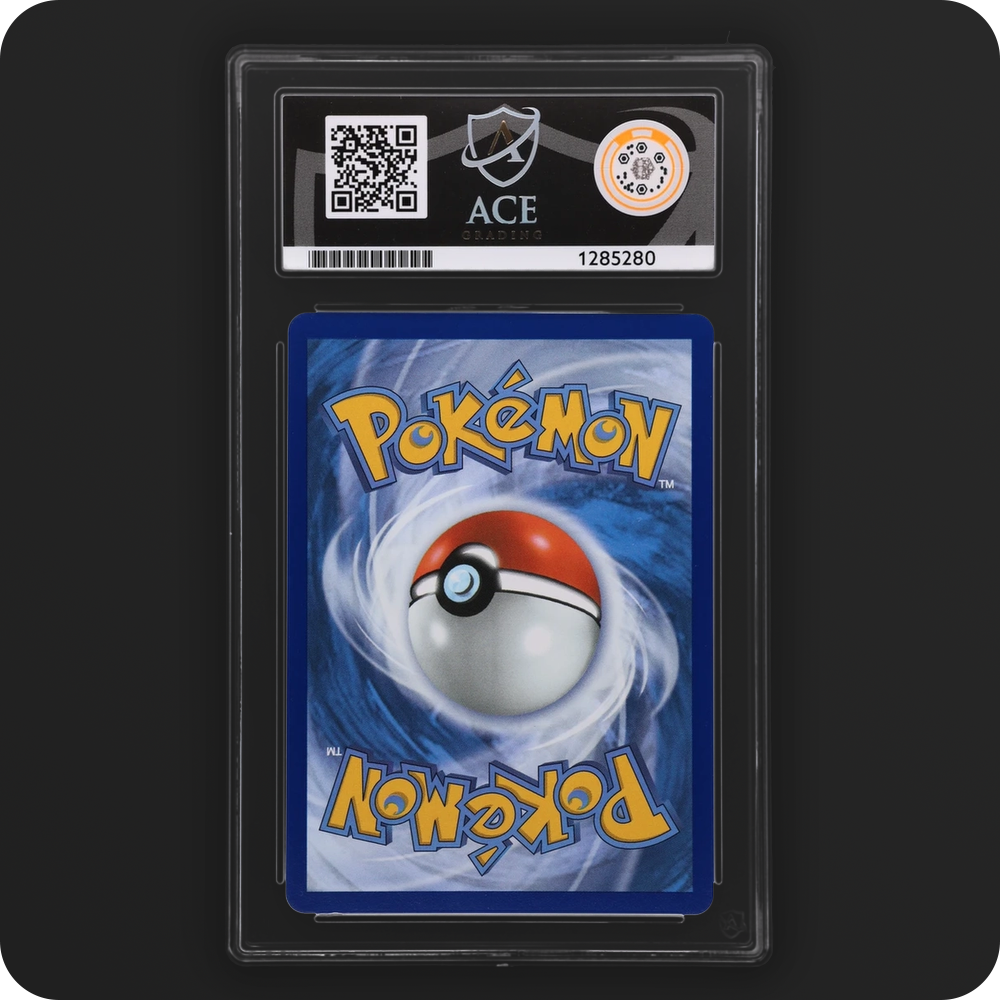Mega Zygarde ex 104/088 Perfect Order Ace Grading 10 — back of the graded slab