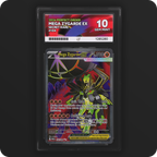 Mega Zygarde ex 104/088 Perfect Order Ace Grading 10 — front of the graded slab