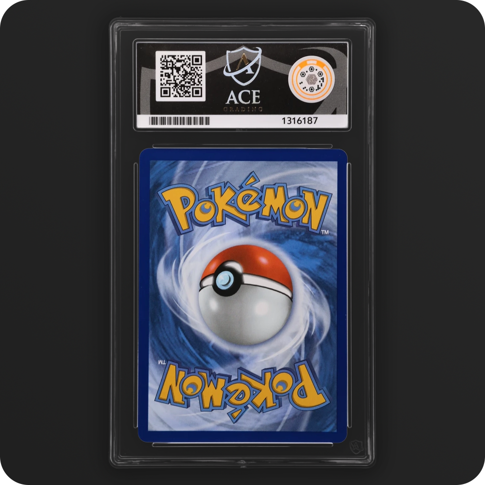 Misdreavus 233/217 Ascended Heroes Ace Grading 10, back of the graded slab